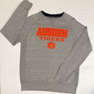 Auburn Tigers Gray Long Sleeve Shirt Orange logo